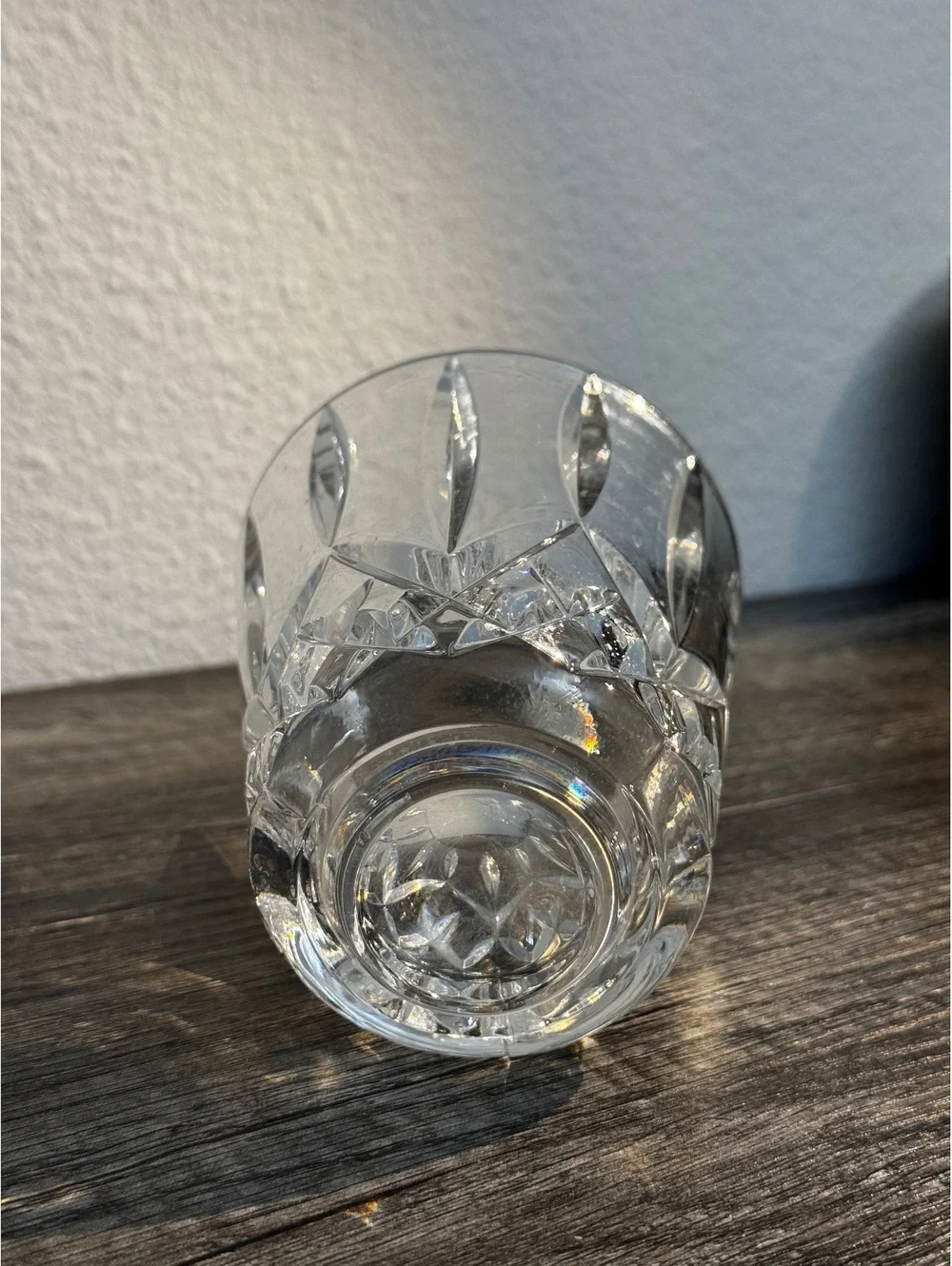 Vintage Cut Crystal Double Old Fashioned Whiskey Tumbler RIX2 Style 4”